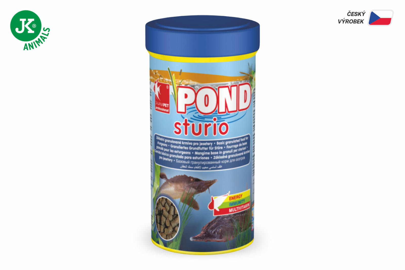 Dajana Pond Sturio, granule – krmivo, 1 l