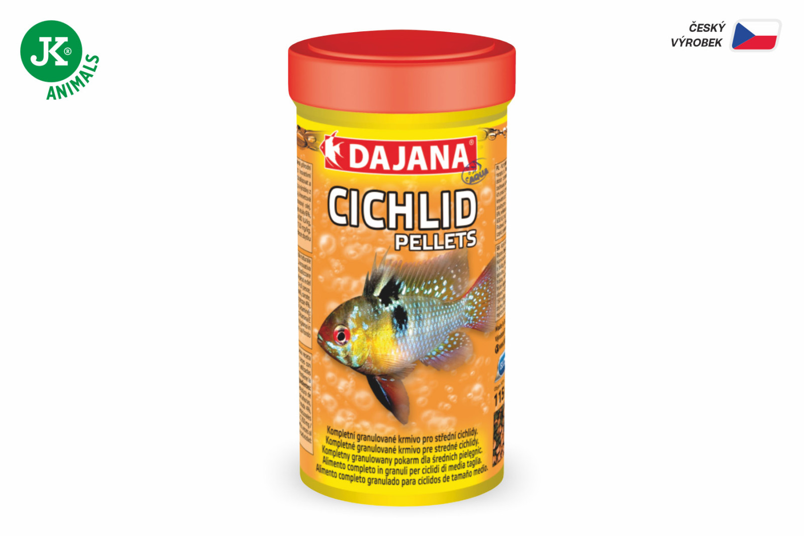 Dajana Cichlid Pellets, granule (2 mm) – krmivo, 250 ml