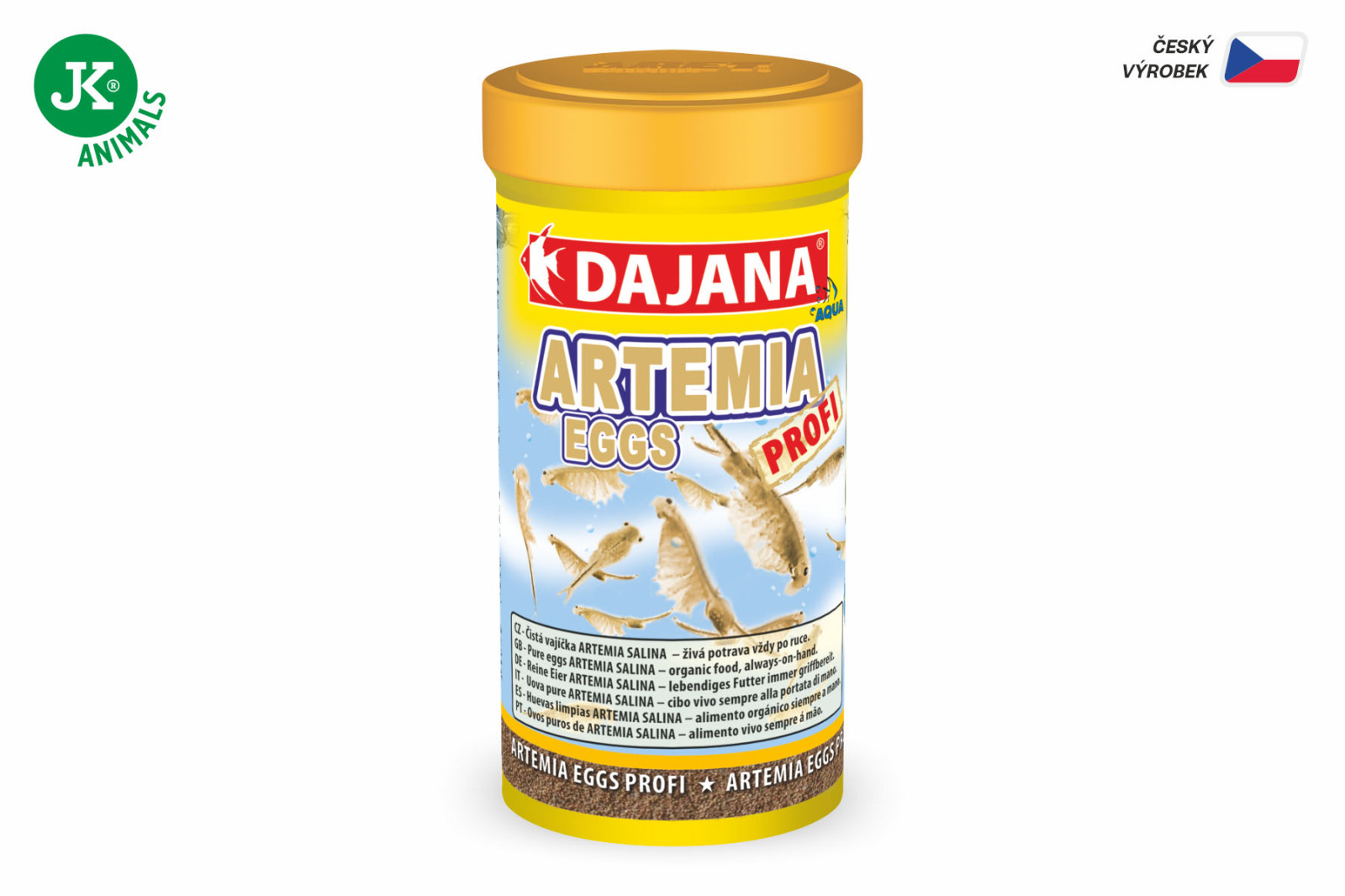 Dajana Artemia Eggs Profi, přírodní potrava – krmivo, 250 ml