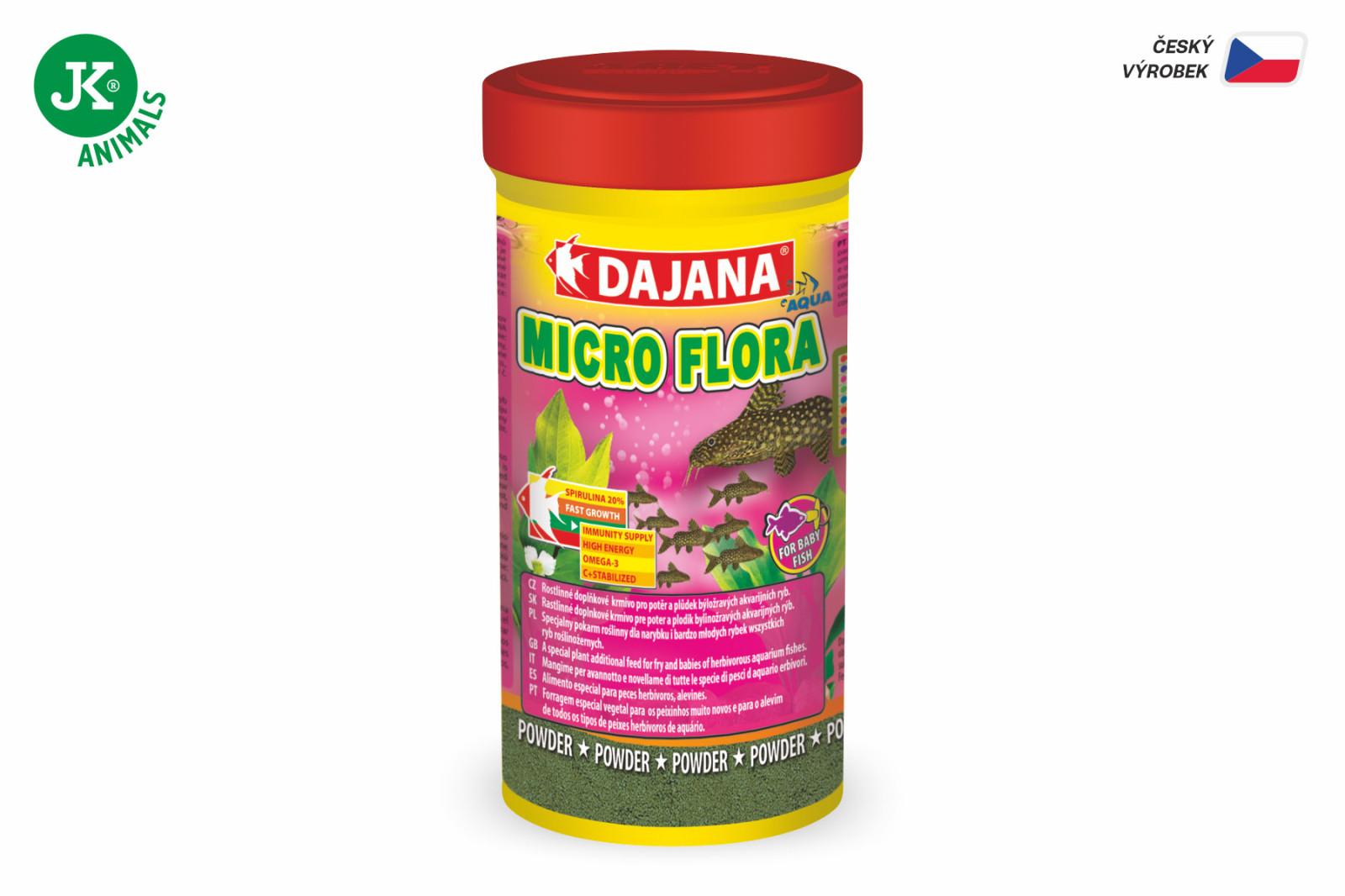 Dajana Micro Flora, jemný prášek – krmivo, 100 ml
