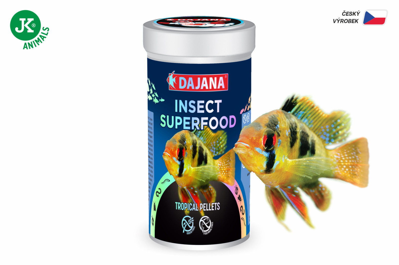 Dajana ISF Tropical Pellets, peletky – krmivo, 250 ml (insect superfood)