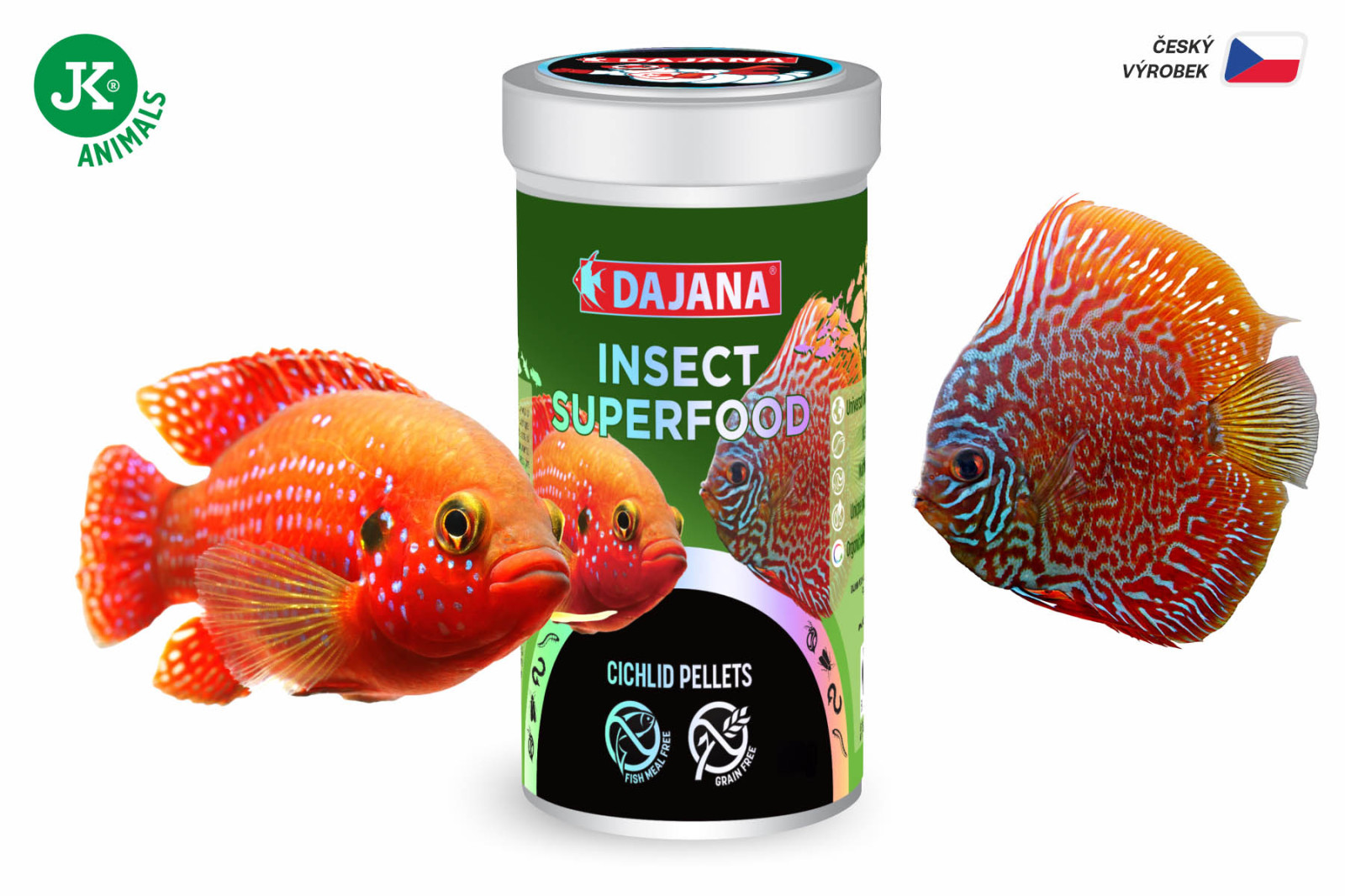 Dajana ISF Cichlid Pellets, pelety – krmivo, 1 l (insect superfood)