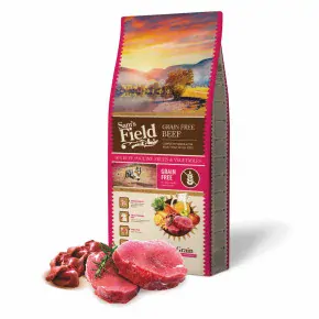 Sam's Field Grain Free Beef (Angus), superprémiové granule pro dospělé psy všech velikostí a plemen, 13 kg (Sams Field bez obilovin)