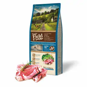 Sam's Field Gluten Free Beef & Veal Adult Large, superprémiové granule pro dospělé psy velkých a obřích plemen, 13 kg (Sams Field bez lepku)
