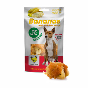 Kuřecí wrap s banánem, masový pamlsek, 80 g