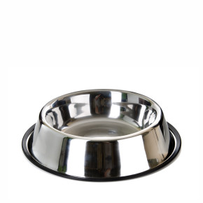 Nerezová miska pro psy, 2,2 l, 25 cm, dlouhá životnost a odolnost