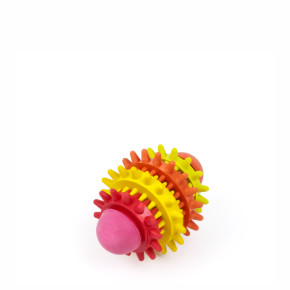 Ragby dentální míč z tvrdé gumy, hračka pro psy, 8 cm, ideální pro aktivní hru