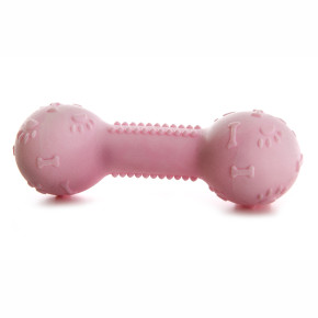 TPR Light činka z termoplastické pryže a EVA pěny, 12 cm, růžová