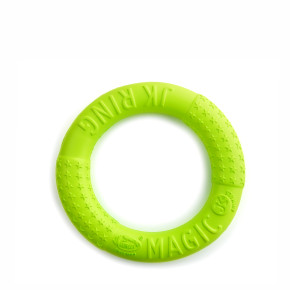 JK Magic Ring z EVA pěny, hračka pro psy na házení, zelená, 17 cm, ideální pro aktivní hru