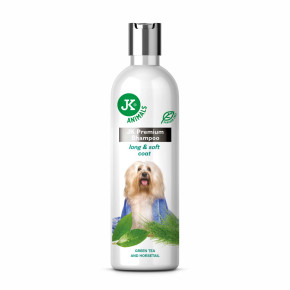 Prémiový šampon pro dlouhou a jemnou srst, 250 ml, s výtažky ze zeleného čaje a přesličky rolní
