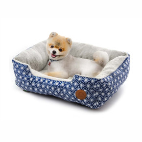 Pelíšek Blue, 61 cm, modrý - hvězdy, pohodlný pelíšek pro malé a střední psy