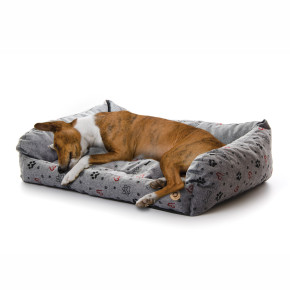 Kanape Grey Lux L, 90 cm, pohodlné kanape pro střední a velké psy