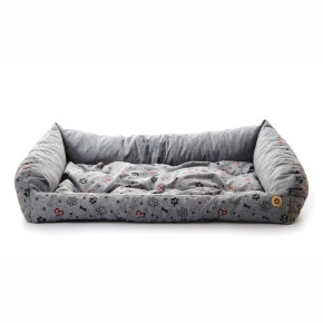 Kanape Grey Lux XL, 105 cm, pohodlné kanape pro velké psy