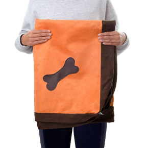 Potah matrace Bono XL, oranžovo-hnědá, 110 cm, náhradní potah pro matraci Bono