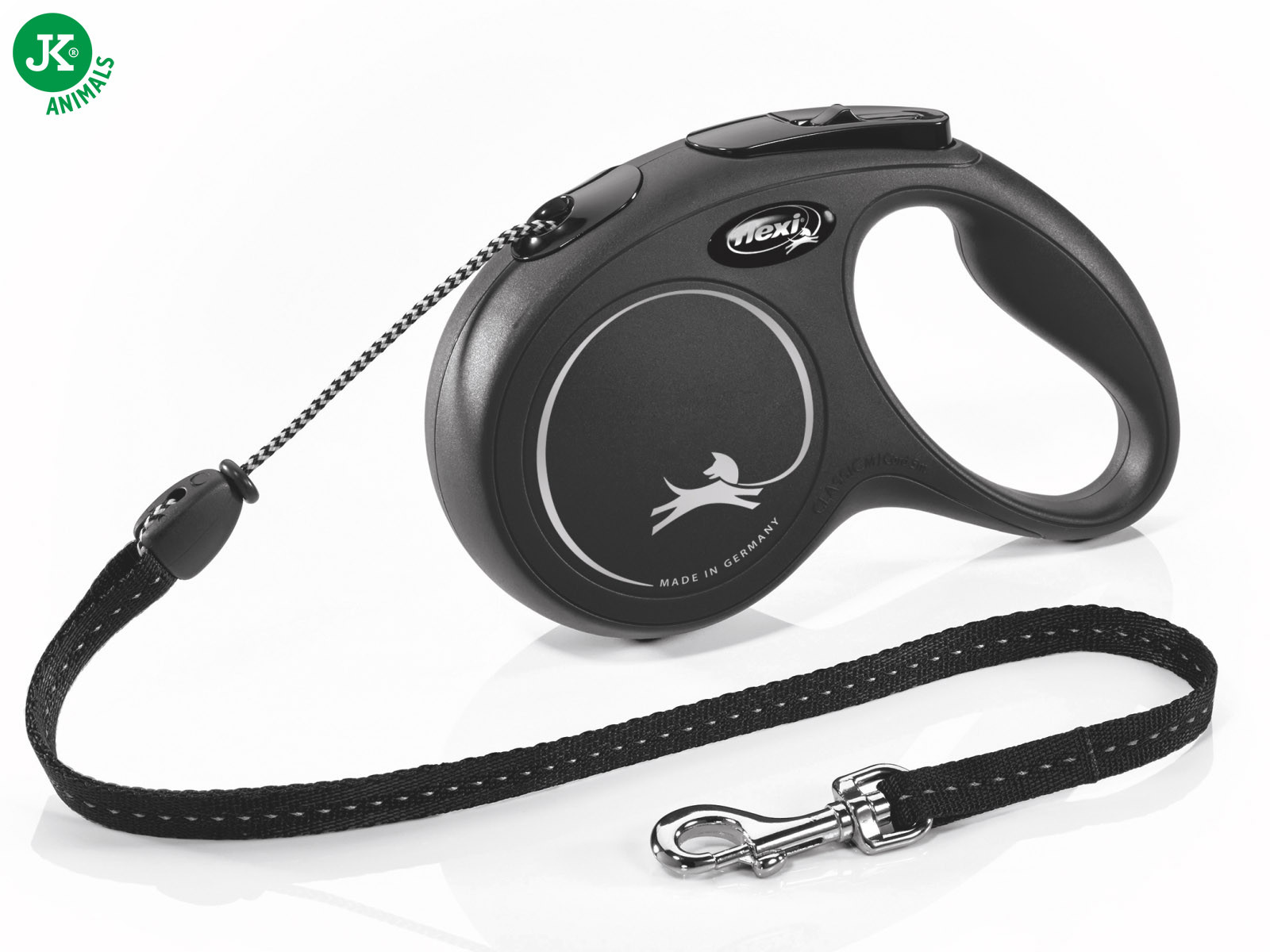 flexi New Classic Cord (lanko), velikost M, černá