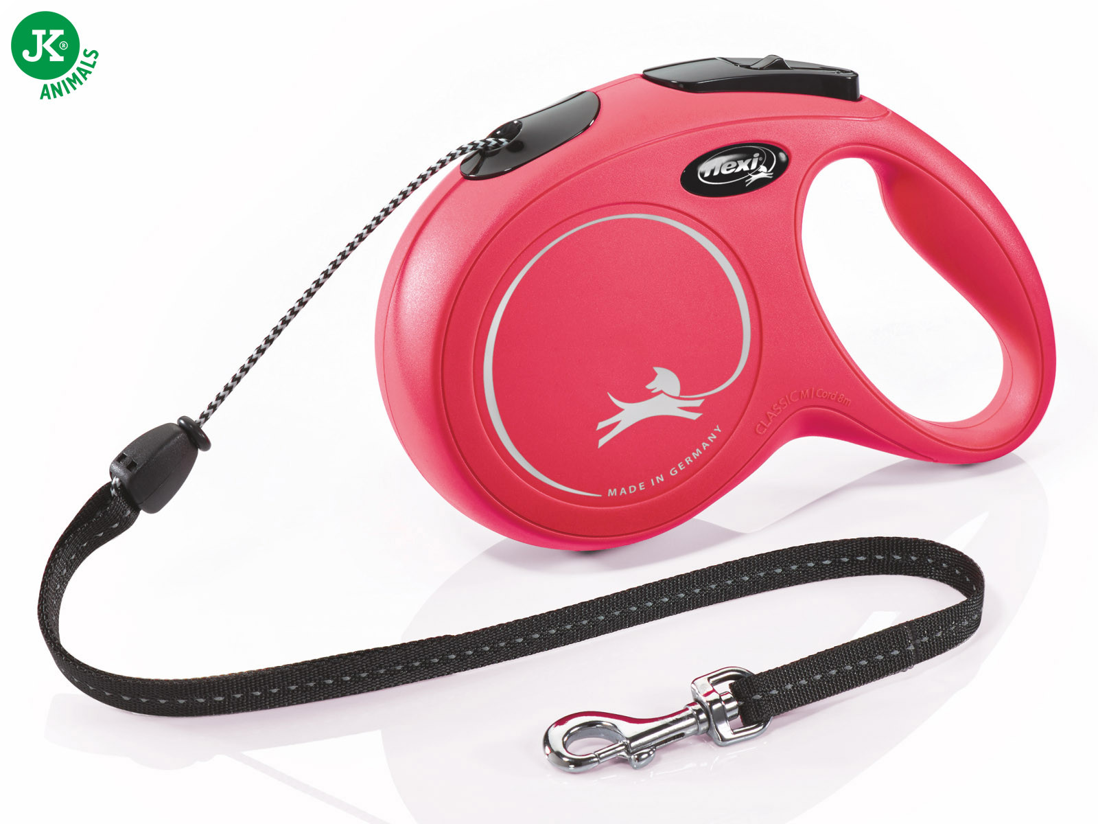 flexi New Classic Cord (lanko), velikost M, červená