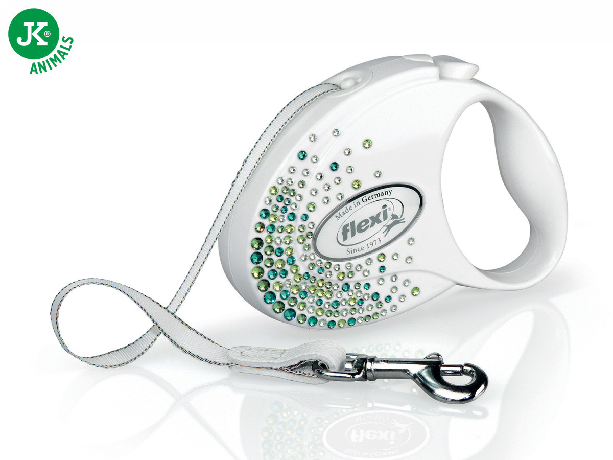 flexi Glam Splash Leaf Tape (pásek), velikost S, bílá