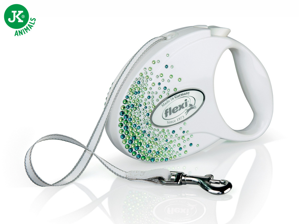 flexi Glam Splash Leaf Tape (pásek), velikost M, bílá