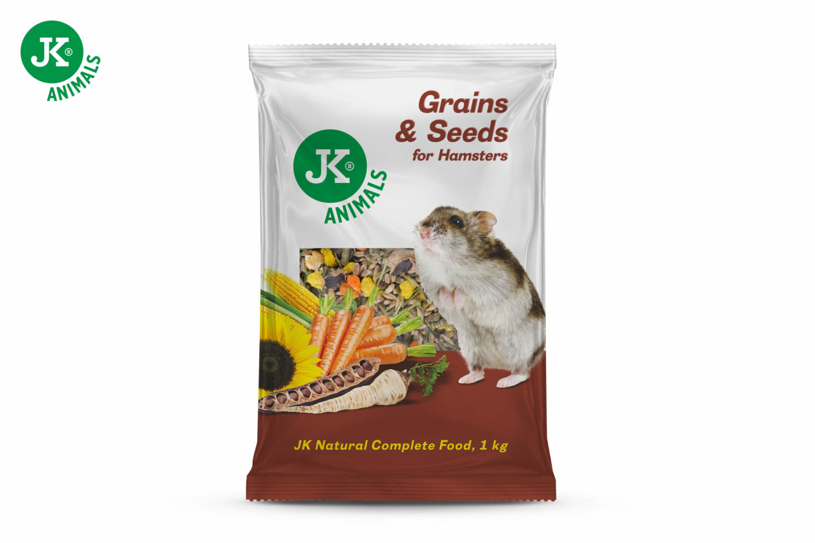 Zrniny a semínka, 1 kg, kompletní krmivo pro malé hlodavce