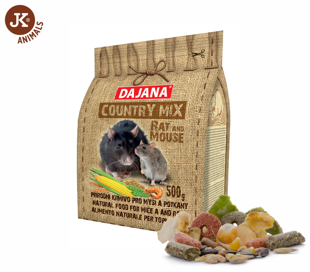 Dajana – COUNTRY MIX, Potkan a Myš 500 g, krmivo pro potkany a myši