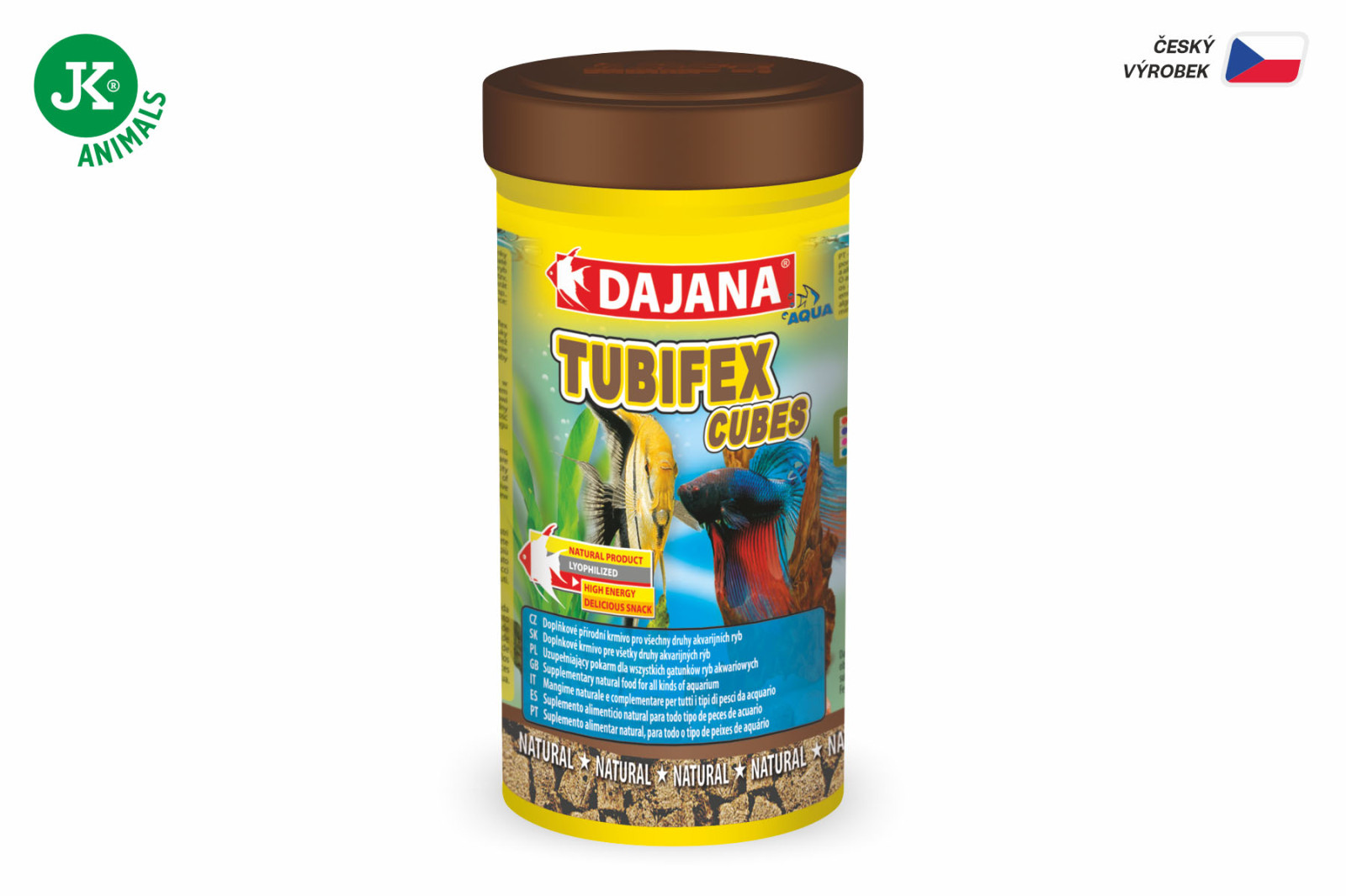Dajana Tubifex Cubes, kostky – krmivo, 250 ml