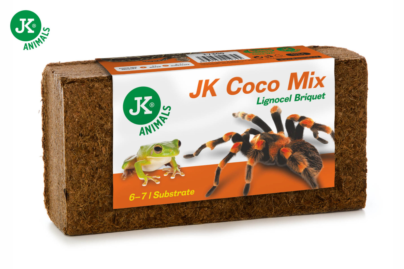 Podestýlka JK Coco Mix Lignocel Briquet, kokosová drť v bloku, 650 g