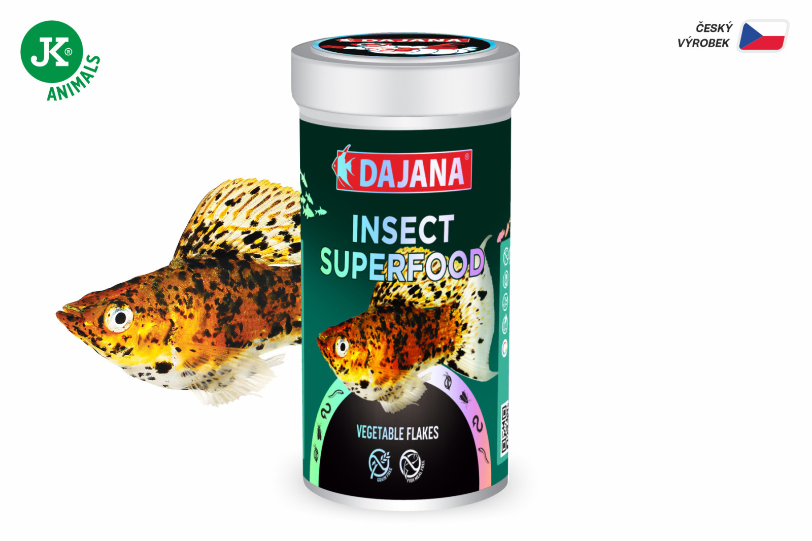 Dajana ISF Vegetable Flakes, vločky – krmivo, 100 ml (insect superfood)